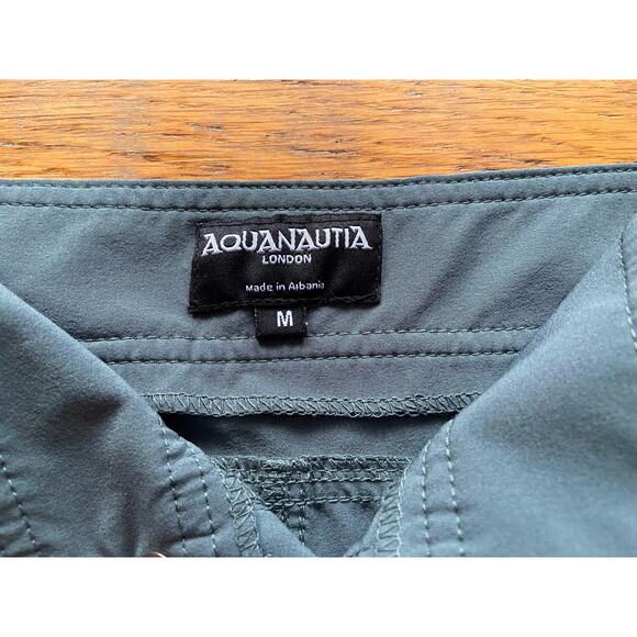 AQUANAUTIA London "The Ultimate Adventure Shorts": Charcoal Gray Womens sz M - Picture 6 of 13